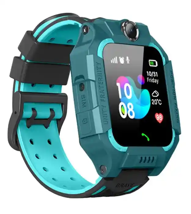 Zelené dětské chytré hodinky Luxura Green Junior s GPS, SOS tlačítkem a kamerou