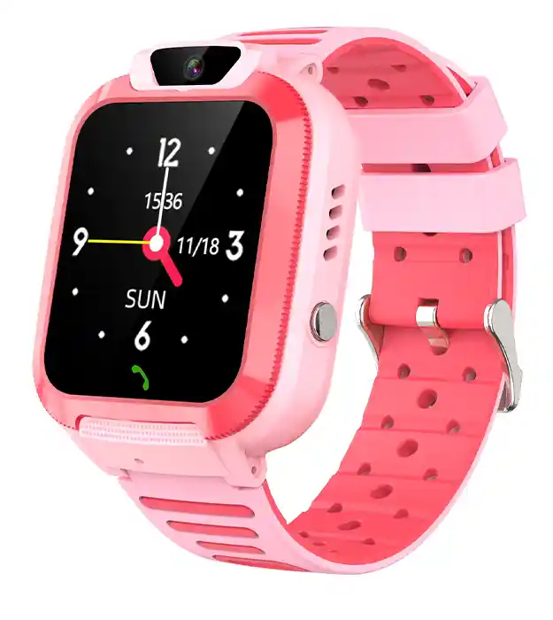 Růžové dětské chytré hodinky EliteJunior Pink s GPS, 4G hovory a SOS funkcí